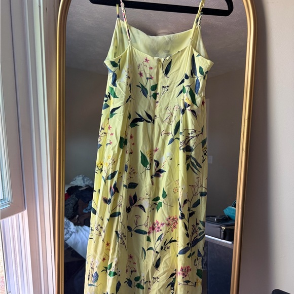 Banana Republic Yellow Floral Midi Dress - Picture 2 of 2